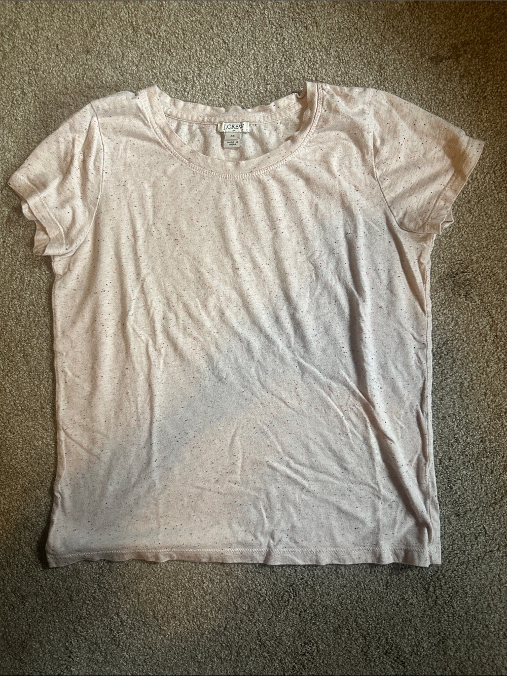 J. Crew Factory Women’s Pale Pink Short Sleeve Tee Sz XS